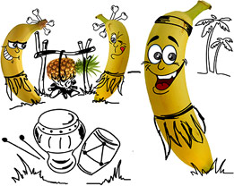 Рисунок бананы